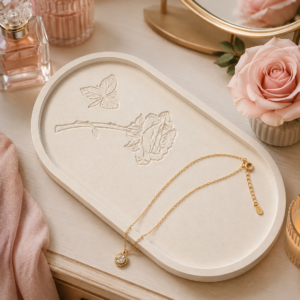 The Ivory Rose Tray