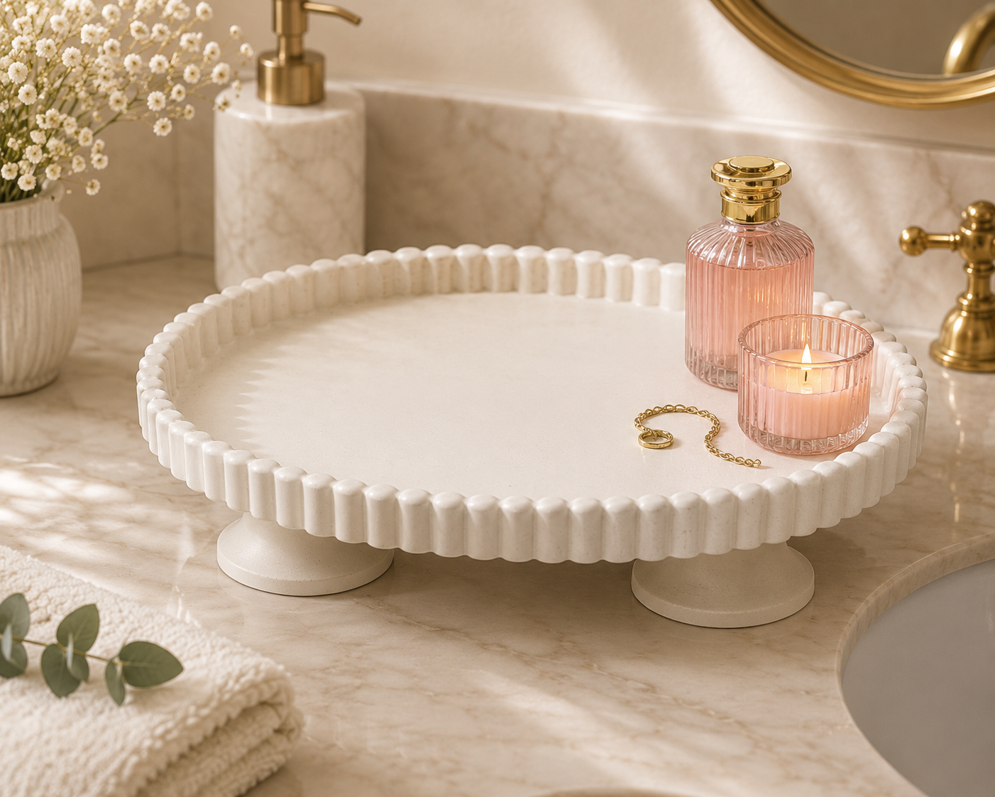 The Fluted Pearl Tray