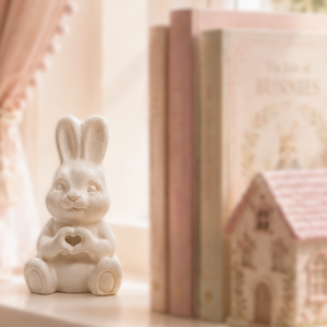 Upright ear hand heart Bunny