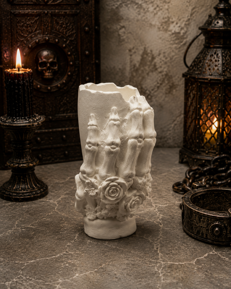 NR008 Hand Rose Pillar