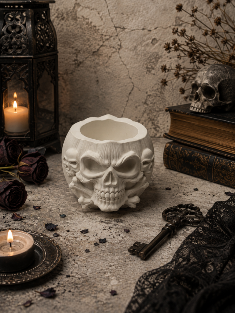 NR011 Skull & Xbones Trinket Bowl