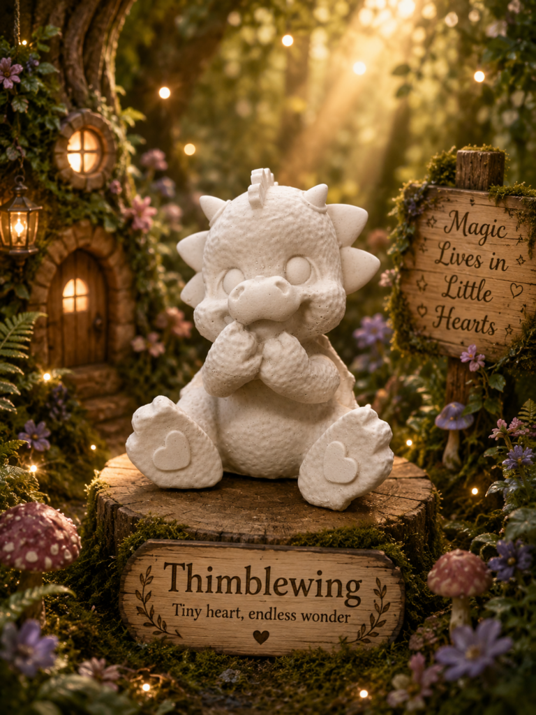 01. Thimblewing – 6cm High x 5.5cm wide