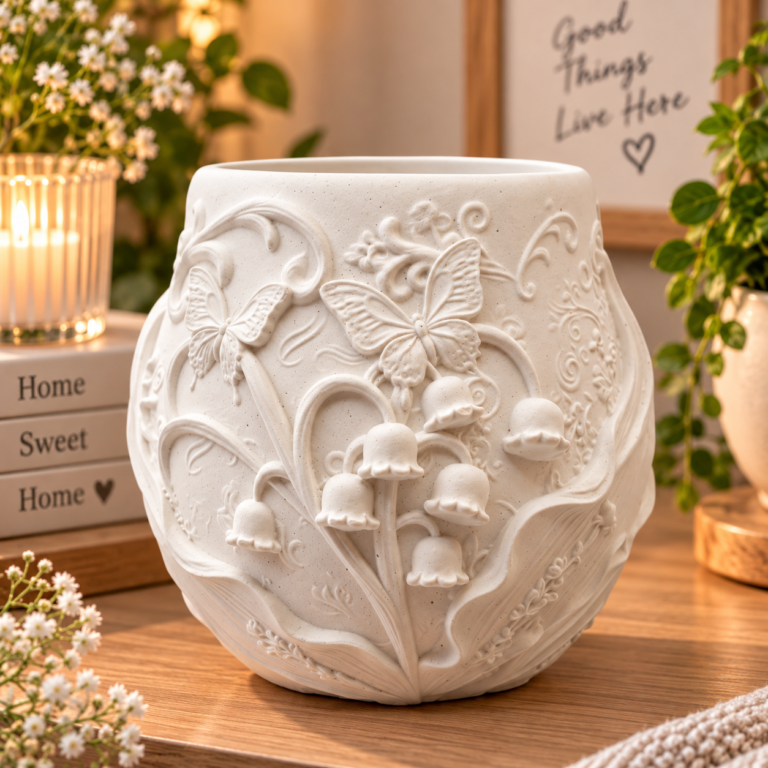 023. ML023 -Enchanted Meadow Holder – 7.5cm high and 5cm diameter