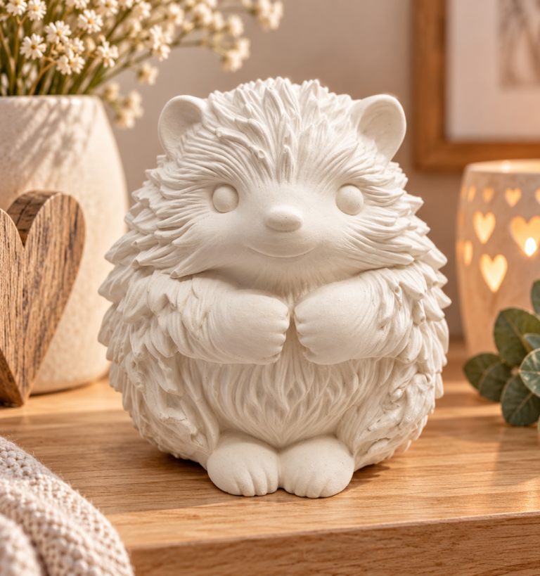 025. ML025 -Humphrey the Hedgehog – 11.5cm high and 6.5cm diameter