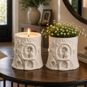 Whimsical Treehouse Planter/Candle