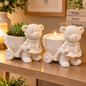 Ted & His Cart Planter/Candle