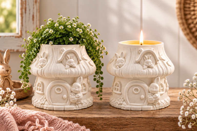 Candle 019 – Bunny Burrow Candle or Succulent Holder